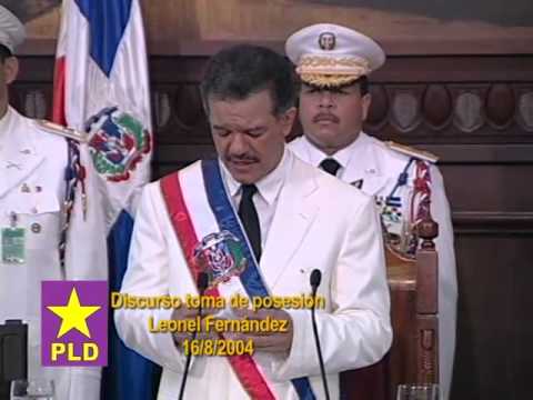  Discurso de juramentación de Leonel Fernández como presidente de la República el 16 de agosto 2004
