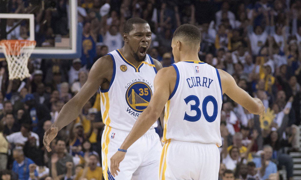  Curry, Durant y Thompson guían segundo triunfo Warriors ante Cavaliers