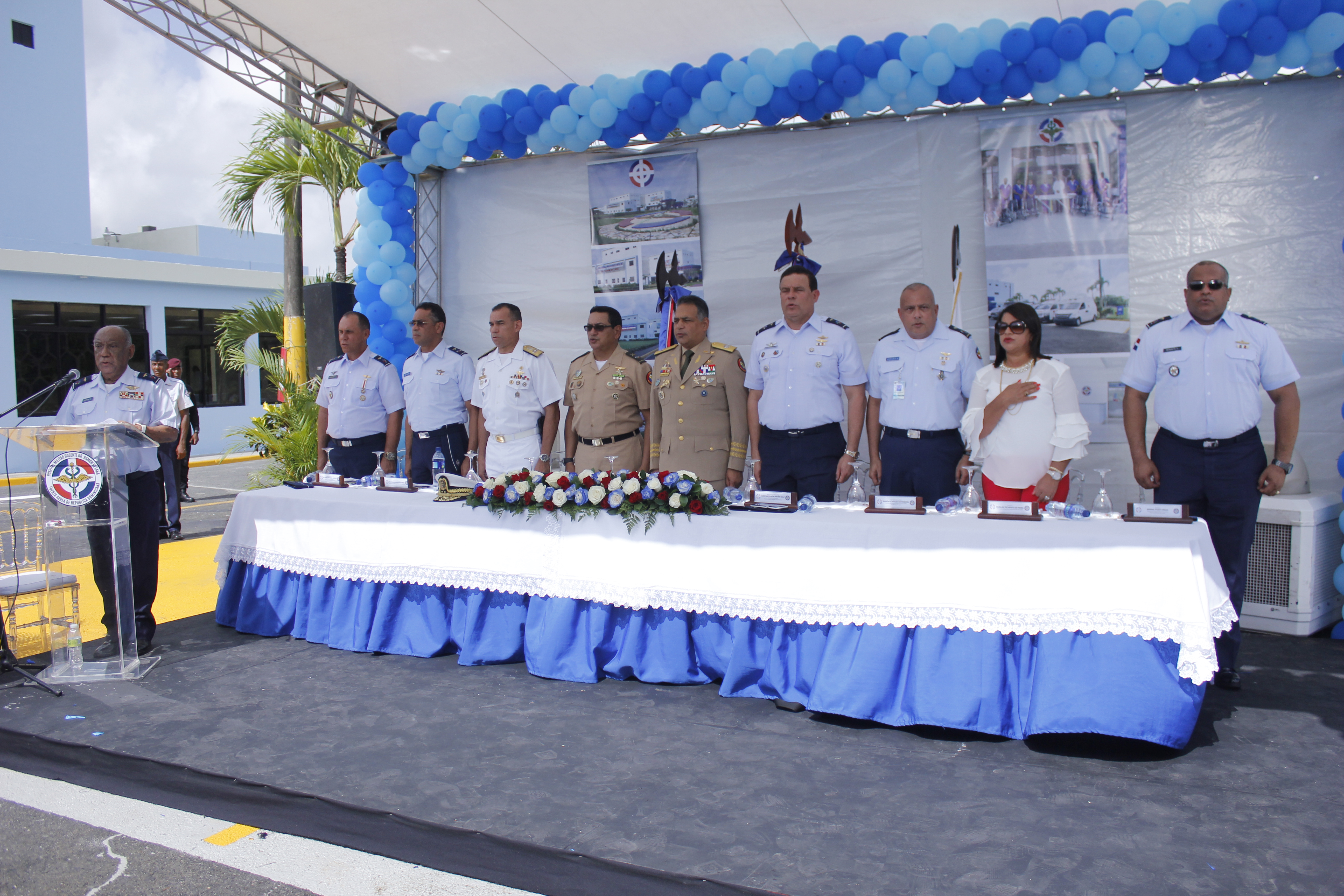  Fuerza Aérea de República Dominicana inaugura obras en Hospital Ramón de Lara beneficiarán soldados y familiares