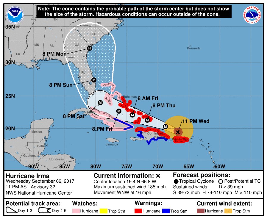  Desde esta madrugada República Dominicana comienza a sentir efectos del huracán Irma