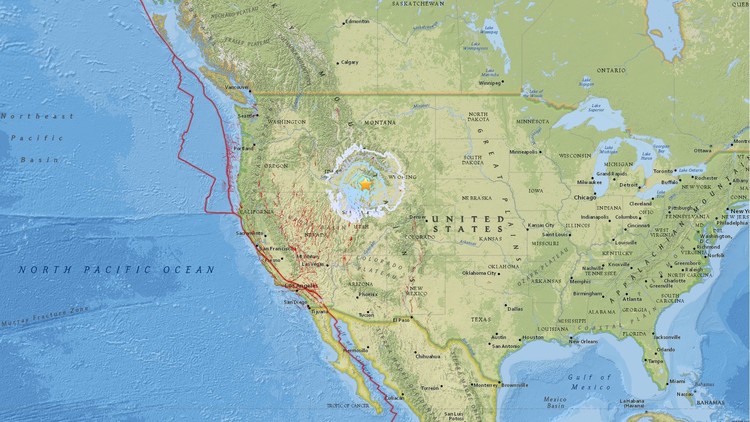 EE.UU: Un fuerte terremoto de magnitud 5,3 sacude el estado de Idaho