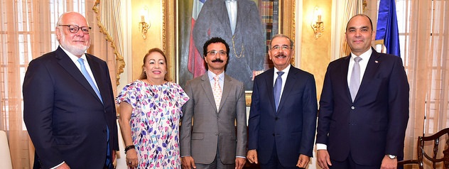  Sultán de Dubai visita al presidente Danilo Medina