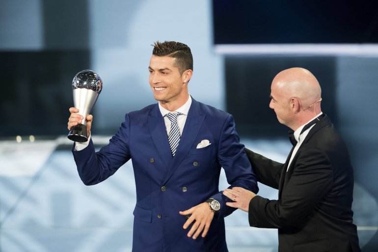  Cristiano Ronaldo supera a Messi y Neymar y gana su segundo The Best