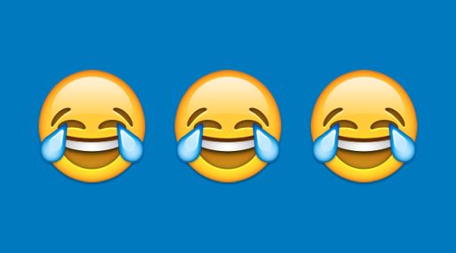  El «emoji» más usado es la cara sonriente que le saltan lágrimas