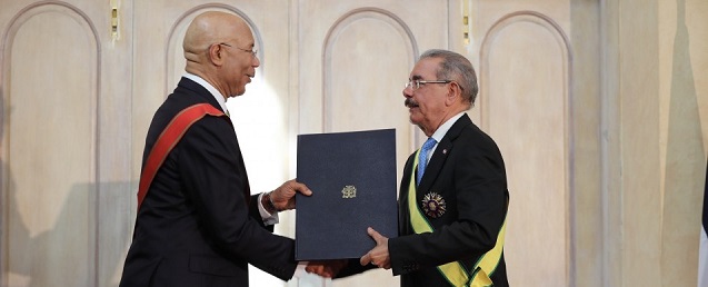  Presidente Danilo Medina y Andrew Holness reciben condecoraciones de gobiernos de Jamaica y RD, respectivamente