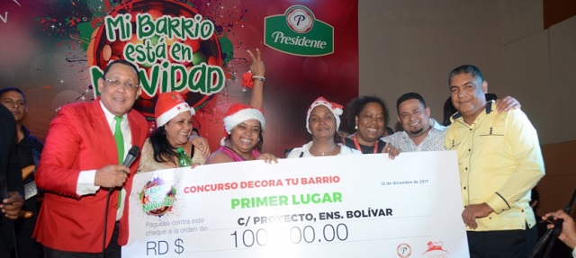  Cerveza Presidente y Centro León premian Mi Barrio está en Navidad