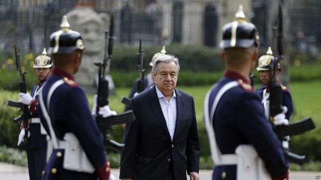  Guterres destaca «compromiso» de gobierno colombiano y FARC por La Paz