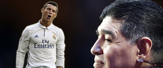  Diego Armando Maradona considera que Cristiano Ronaldo no está entre los grandes
