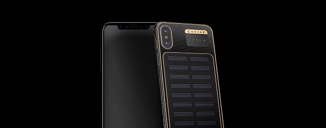  Empresa rusa lanza un iPhone X de 4,000 dólares con panel solar en el reverso