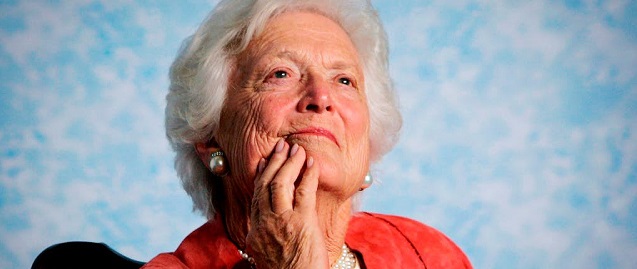  Fallece Barbara Bush a los 92 años de edad