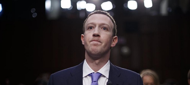  Mark Zuckerberg fundador de Facebook, testifica ante el senado en Wahington