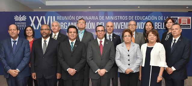  Ministro de Educación preside encuentro de ministros de la organización del convenio Andrés Bello