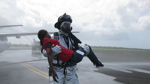  AERODOM realiza simulacro en el AILA-JFPG para fortalecer la  atención de emergencias aeroportuarias