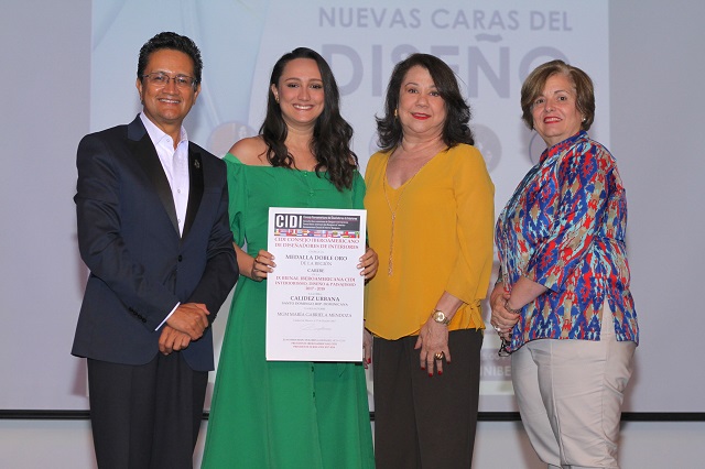  Diseñadora de interiores María Gabriela Mendoza gana doble medalla de oro en IX Bienal Internacional CIDI en México