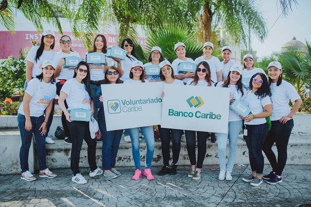  2,600 voluntarios del Banco Caribe a nivel nacional participaron en jornada “Gran Colecta” de la entidad Techo