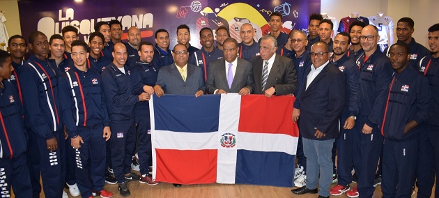  Ministro de Deportes despide Selección Volibol Varones participarán en Copa Panam y al Campeonato Mundial