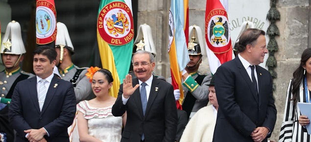  Presidente Danilo Medina asiste en Colombia a la ceremonia de transmisión de mando presidencial de Iván Duque Márquez