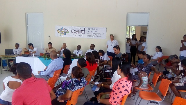  CAID San Juan motiva a población de Neiba  y  de otras comunidades de Bahoruco a utilizar sus servicios en beneficio de niñez con discapacidad
