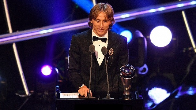  Luka Modric es reconocido por la FIFA como el mejor futbolista de 2018