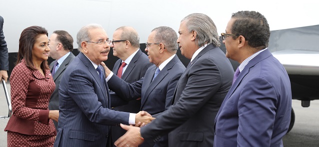  Presidente Danilo Medina llega en compañía de la primera dama Cándida Montilla de Medina a Estados Unidos  a agotar agenda en el marco 73° período sesiones Asamblea General ONU