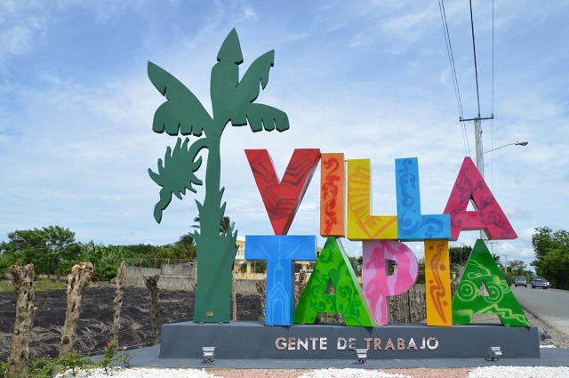 Letrero de Villa Tapia AplatanaoNews