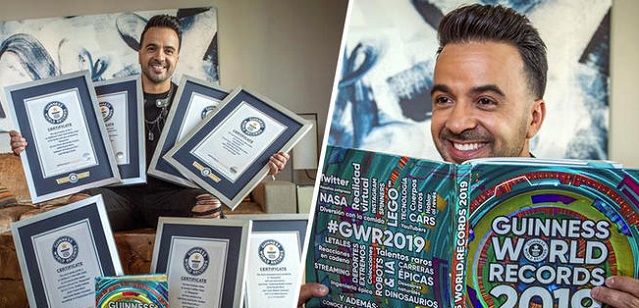  Luis Fonsi rompe siete récords Guinness con «Despacito»