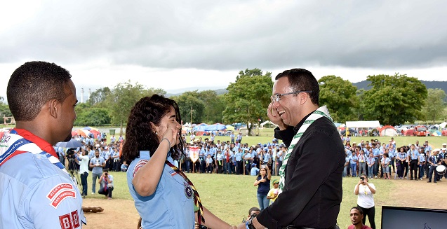  Ministro de Educación participa en la inauguración del XIV Campamento Nacional de Scout exhortando a jóvenes a convertirse en personas de bien