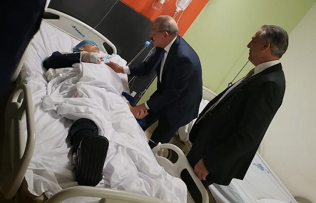  Presidente Danilo Medina acude al Hospital Darío Contreras para conocer estado de salud de diputada Karen Ricardo