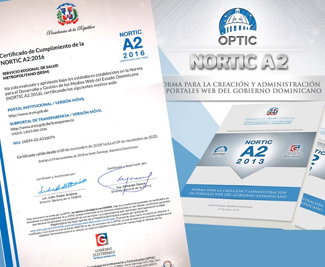  Directora SRSM obtiene certificación Nortic A2:2016