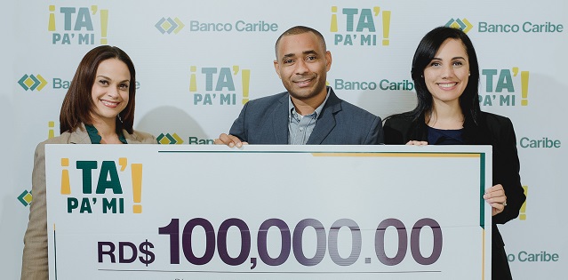  Banco Caribe entrega 500 mil pesos a cinco ganadores de promoción sobre el ahorro Tá Pá Mí