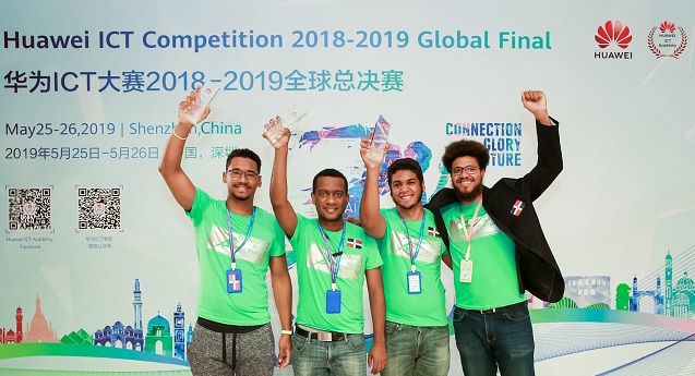  Estudiantes dominicanos ganan tercer lugar en competencia global tecnológica de Huawei en China
