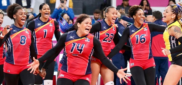  Las Reinas del Caribe de la República Dominicana ganan medalla de oro en Juegos Panamericanos tras vencer al peligroso equipo de Colombia