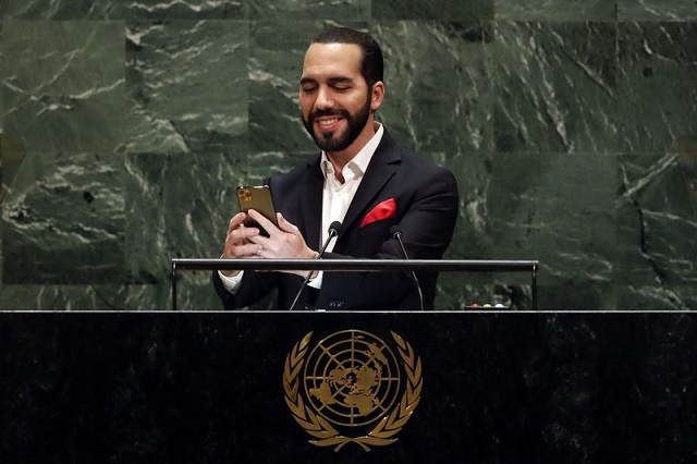  La selfie de Nayib Bukele, presidente de El Salvador, en la ONU
