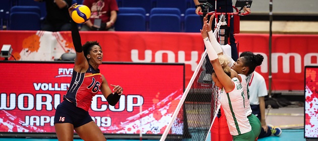  #LasReinasdelCaribe: Voleibol RD derrota 3-2 a Camerún en Copa del Mundo