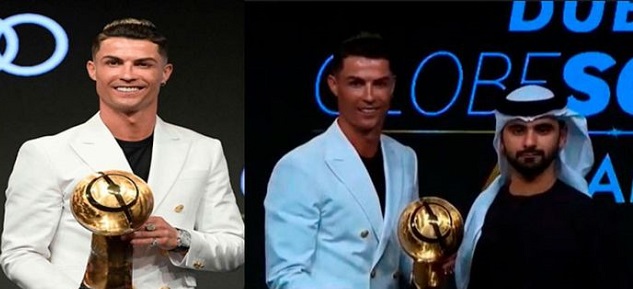  El nuevo look de Cristiano Ronaldo en la gala del único premio que les ganó a Lionel Messi y Van Dijk en la temporada
