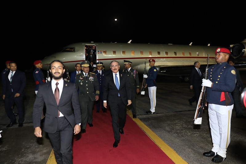  Presidente Danilo Medina regresa al país, procedente de Guatemala, tras apretada agenda que incluyó reunión con nuevo presidente Alejandro Giammattei