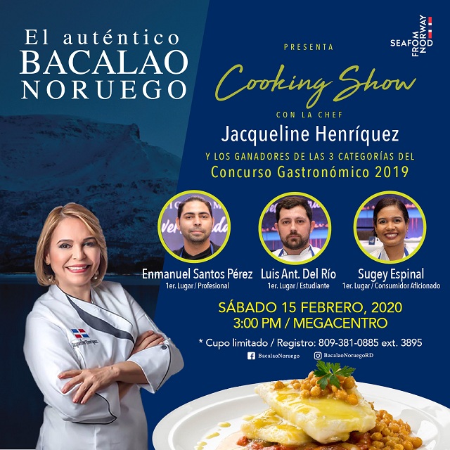  Bacalao Noruego en República Dominicana anuncia cooking show