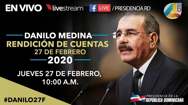  Presidencia anuncia grande red de medios transmitirá en vivo rendición de cuentas del presidente Danilo Medina: 616 canales, emisoras y diarios digitales