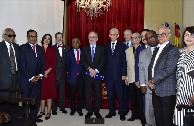  El director de la Real Academia Española, Santiago Muñoz Machado, concluye su viaje institucional con la visita a la República Dominicana