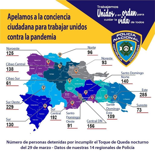  Policía Nacional: Apelamos a la conciencia ciudadana para trabajar unidos contra la pandemia, 1,918 personas detenidas por incumplir a toque de queda 