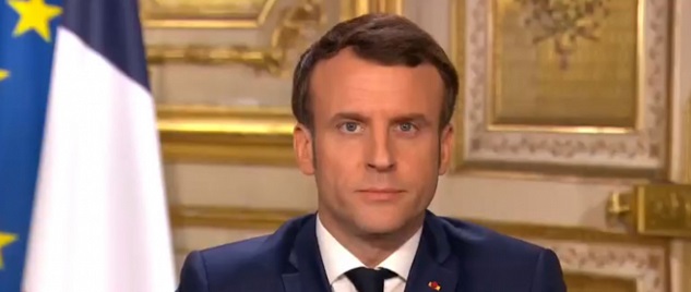  Presidente de Francia Emmanuel Macron anunció la extensión del confinamiento hasta el 11 de mayo