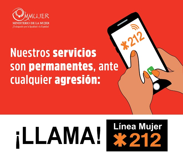  Línea Mujer *212 recibió 22.4 llamadas por día en dos meses de cuarentena