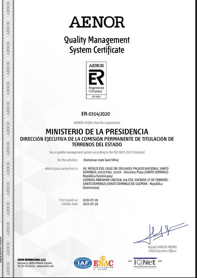  Dirección ejecutiva de la Comisión de Titulación obtiene la Certificación ISO 9001:2015 de sistema de gestión de calidad