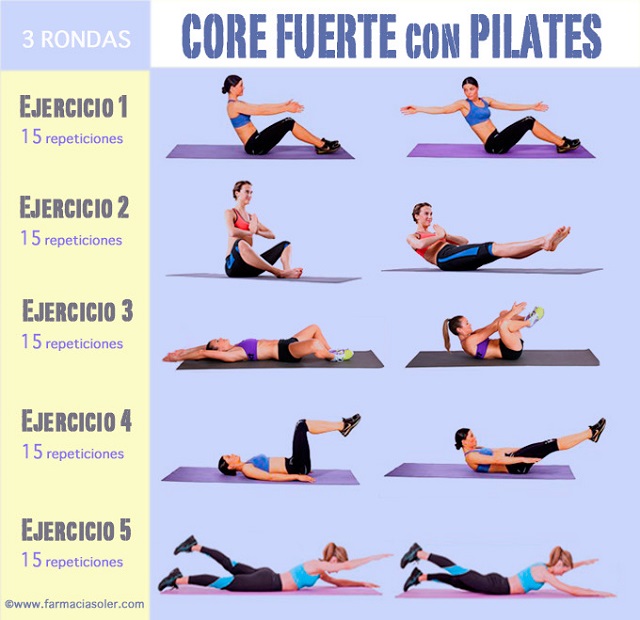 Fortalece tu core con estos ejercicios de Pilates