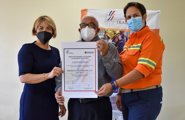  EDENORTE recibe recertificación Programa de Seguridad y Salud en el Trabajo