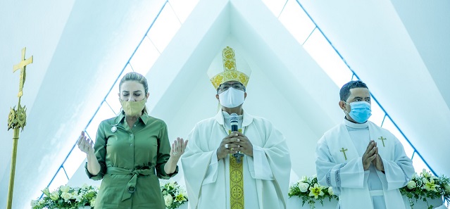  Alcaldesa Carolina Mejía inaugura Capilla en Cementerio Cristo Redentor: “La Divina Misericordia”