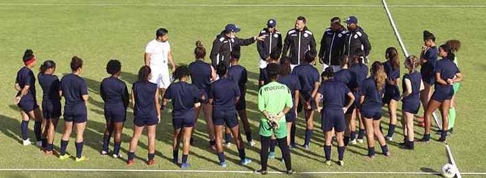  Sedofútbol femenina entrenó con miras al partido de este domingo