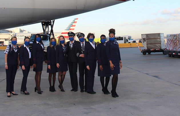  American Airlines celebra el día Internacional de la Mujer con tripulación compuesta exclusivamente por mujeres