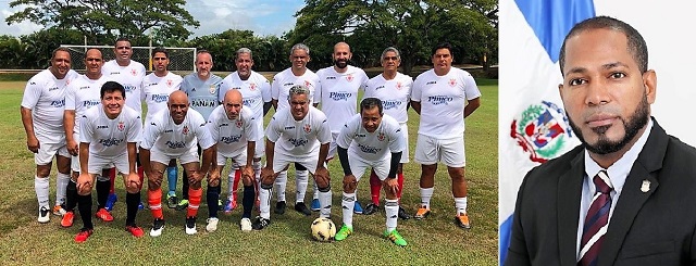  En inicio Liga Nacional Veteranos de Fútbol vencen dos oncenos de Santiago, Mao y Villa Tapia