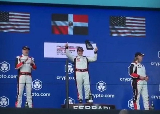  Dominicano Jimmy Llibre repitió victoria en el Porsche Sprint Challenge de Miami